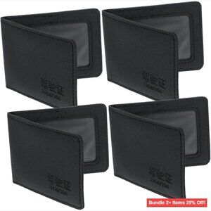 Slim PU Leather Minimalist Wallet Driver's License Holder 5-Piece Set